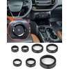 image:imageSavadicar CKT01 Billet Aluminum Control Knob Trim Sets Headlight4WDHVAC Climate Control Knob Ring Bezels Air ConditionerRadio Switch Cover for 20212025 Ford Bronco Interior Accessories PinkBlack