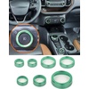 image:imageSavadicar CKT01 Billet Aluminum Control Knob Trim Sets Headlight4WDHVAC Climate Control Knob Ring Bezels Air ConditionerRadio Switch Cover for 20212025 Ford Bronco Interior Accessories PinkGreen
