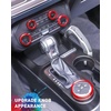 image:imageSavadicar CKT01 Billet Aluminum Control Knob Trim Sets Headlight4WDHVAC Climate Control Knob Ring Bezels Air ConditionerRadio Switch Cover for 20212025 Ford Bronco Interior Accessories PinkRed