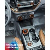 image:imageSavadicar CKT01 Billet Aluminum Control Knob Trim Sets Headlight4WDHVAC Climate Control Knob Ring Bezels Air ConditionerRadio Switch Cover for 20212025 Ford Bronco Interior Accessories PinkOrange